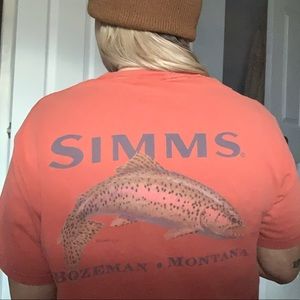 Vintage Simms Trout Cropped T-Shirt